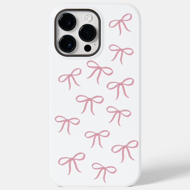 Pink Bow Background  Case-Mate iPhone Case (Back)