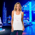 Pink bow Bridal Shower Tank Top<br><div class="desc">A t-shirt for a bridal shower or bachelorette party.  Front: a pink bow and the word: Bride
Back: Personalise and add the name of the bride to be,  add the party date.</div>