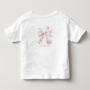 Pink Bow Butterflies Toddler T-Shirt