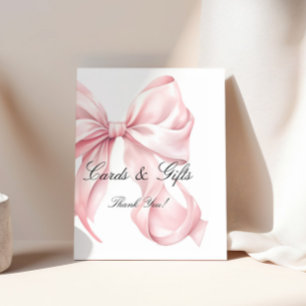 Pink Bow Cards and Gifts Sign