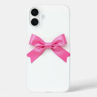 Pink Bow iPhone 16 Plus Case