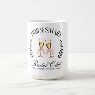 Pink Bow Coquette Bridesmaids     Coffee Mug
