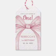 Pink Bow Coquette First Birthday