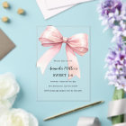 Pink bow cream elegant SWEET 16 clear