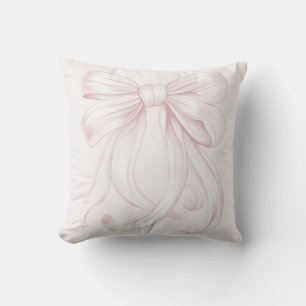 pink bow  cushion