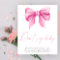Pink bow - Don't say baby Poster