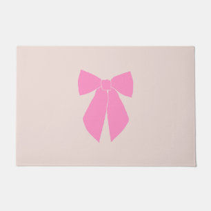 Pink Bow Doormat