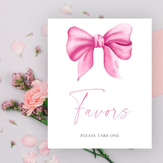 Pink bow - Favours Poster (Creator Uploaded)