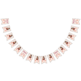 Pink Bow First Birthday! Bunting