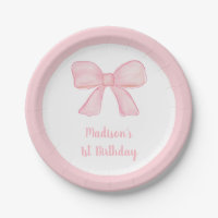 Pink Bow First Birthday