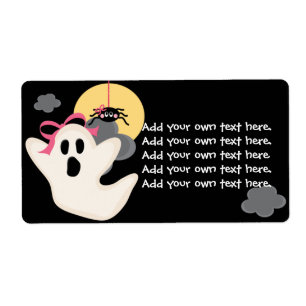 Pink Bow Ghost Spider Labels
