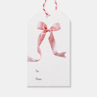Pink Bow Gift Tag