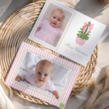 Pink Bow Ginger Jar Christmas Tree Photo