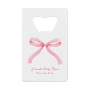 Pink Bow Girly Aesthetic Baby Shower Party Favour