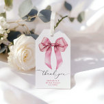 Pink Bow Girly Bridal Shower thank you Gift Tags<br><div class="desc">Pink Bow Girly Bridal Shower thank you Gift Tags
Matching items are available.</div>