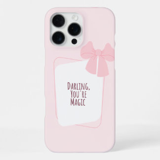 Pink bow iPhone case
