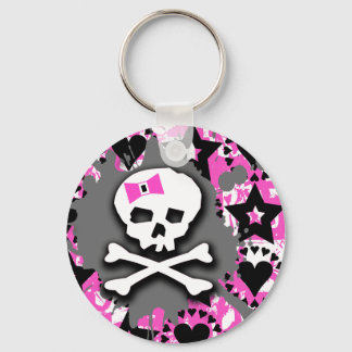 Pink Bow Key Ring
