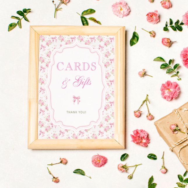 Pink Bow Love Shack Cards and Gifts Poster (Creator Uploaded)