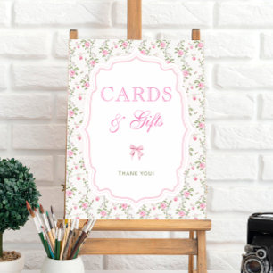 Pink Bow Love Shack Vintage Cards and Gifts Poster