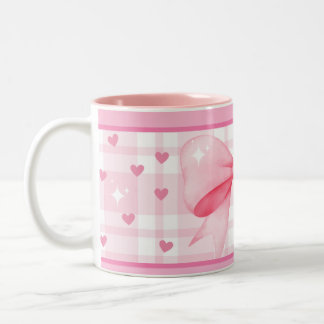 Pink Bow Mug- Cute Aesthetic Coffee Cup