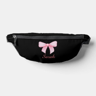 Pink Bow Name Tote  Bachelorette Bridesmaid gift Bum Bags