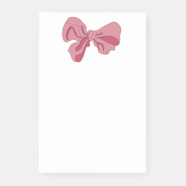 Pink Bow Notepad (Front)