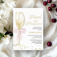 Pink Bow Pearls and Prosecco Bridal Shower
