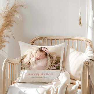 Pink Bow Photo Cushion