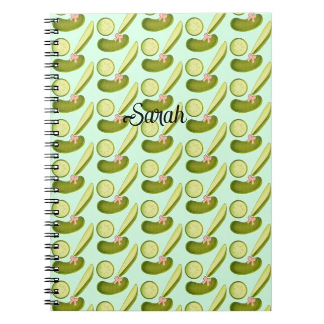 Pink Bow Pickles Notebook (Front)