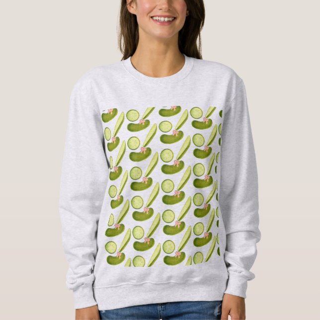 Pink Bow Pickles Sweatshirt (Front)