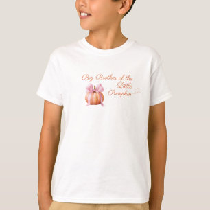 Pink Bow Pumpkin “Big Brother of the Pumpkin” Baby T-Shirt