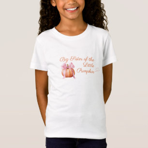 Pink Bow Pumpkin “Big Sister of the Pumpkin” Baby T-Shirt