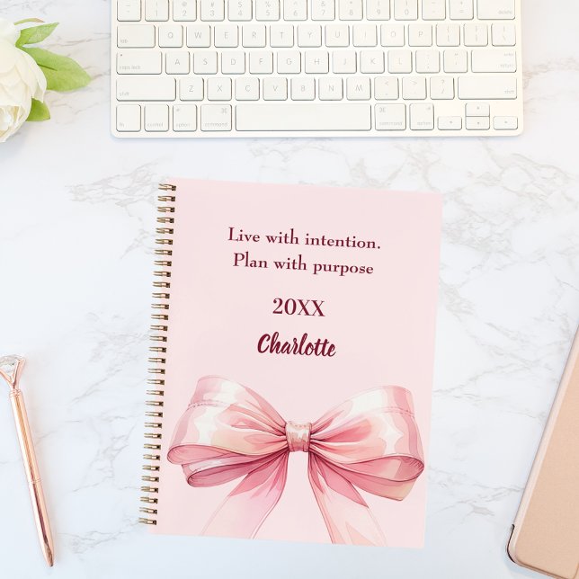 Pink bow quote notebook (Creator Uploaded)