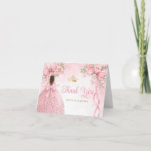 Pink Bow Ribbon Girl Quinceañera Dress Crown