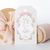 Pink Bow Silly Goose Baby Shower Thank You