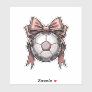 Pink Bow Soccer Ball Vintage