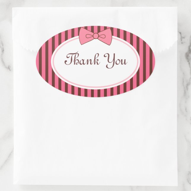 Pink Bow Stickers (Bag)
