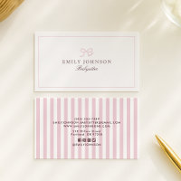 Pink Bow & Stripes, social media icons babysitter 