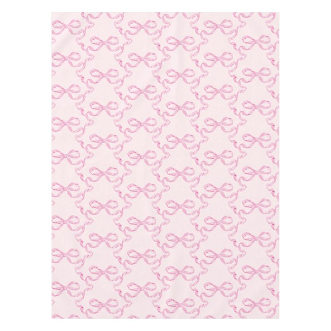 Pink Bow Table Cloth (Front)