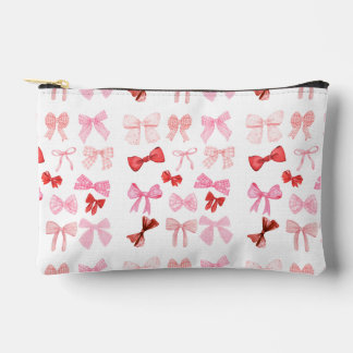 Pink Bow Toiletry Bag | Cute Girly Ribbon Travel P