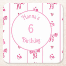 Pink Bow Vertical Stripe - preppy coquette