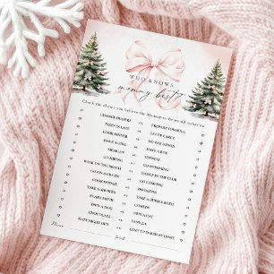 Pink Bow Who Knows Mummy Best Baby Shower Game