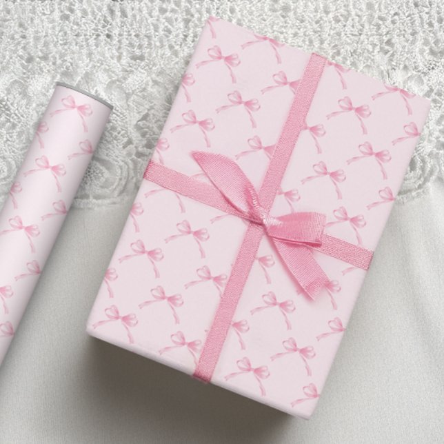 Pink bow Wrapping Paper (Creator Uploaded)