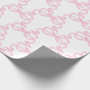 Pink Bow Wrapping Paper