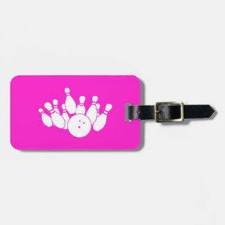 Pink Bowling Bag Tag