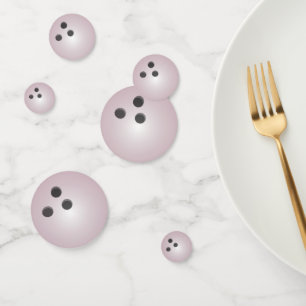 Pink Bowling Ball Confetti