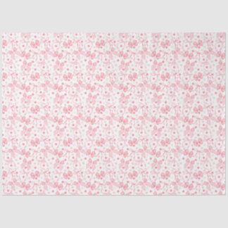 Pink Bows & Dark Pink Dots Tissue Paper