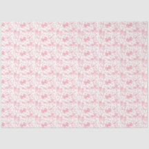 Pink Bows & Dots Tissue Paper