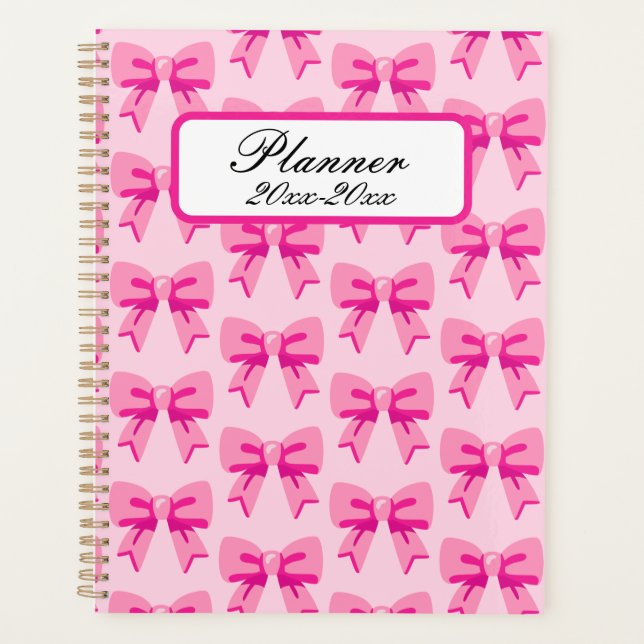 Pink Bows Planner (Front)