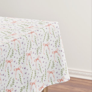 Pink Bows Tablecloth